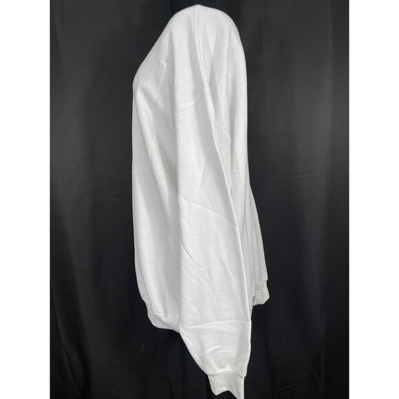 Wild Bobby Happy Holiday Jolly Red Pick Up Christmas Sweatshirt, White XL - Picture 3 of 7